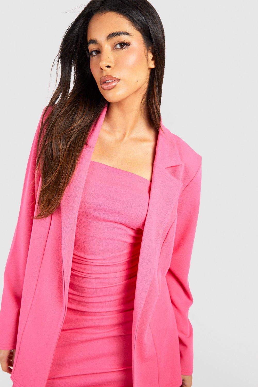 Pink jersey clearance blazer